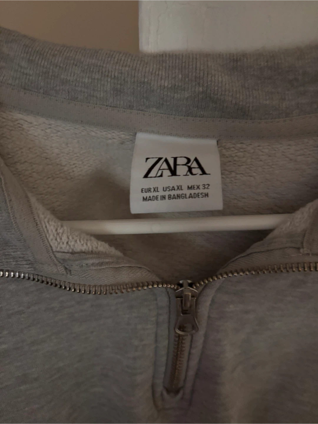 Grey ZARA 1/4 Zip Sweatshirt - photo 2