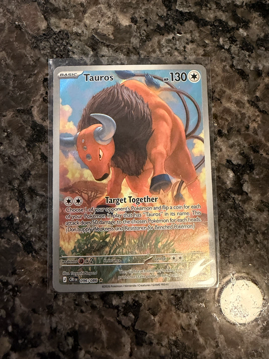 Chaos Rising Tauros • 096 Illustration Rare