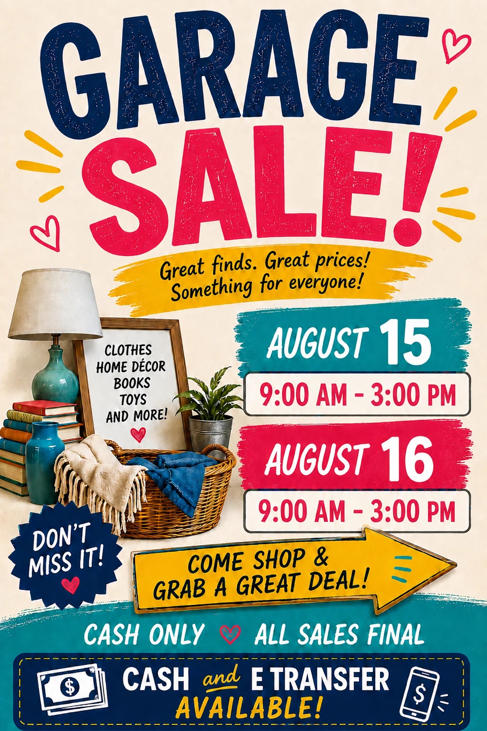 Huge garage sale 642 gardenvale road