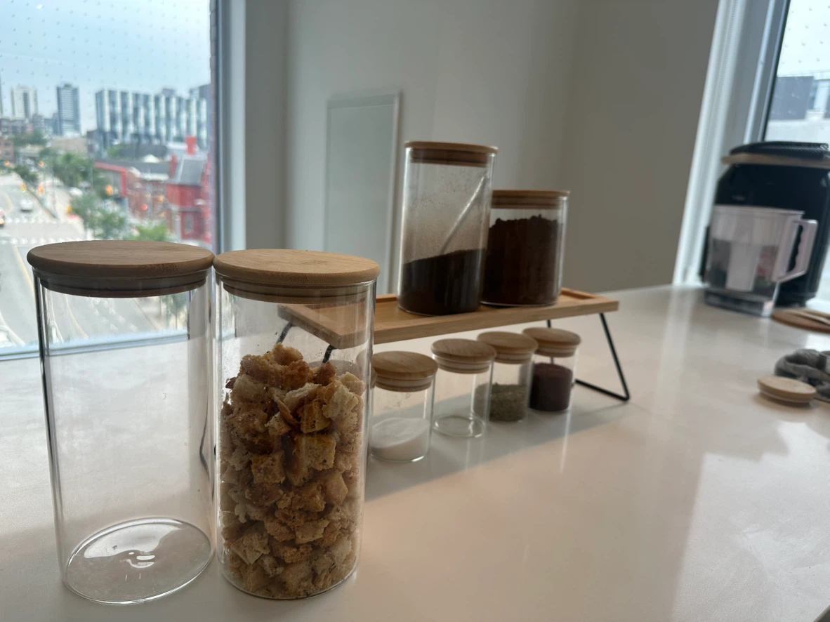 Glass Spice Jars with Bamboo Lids