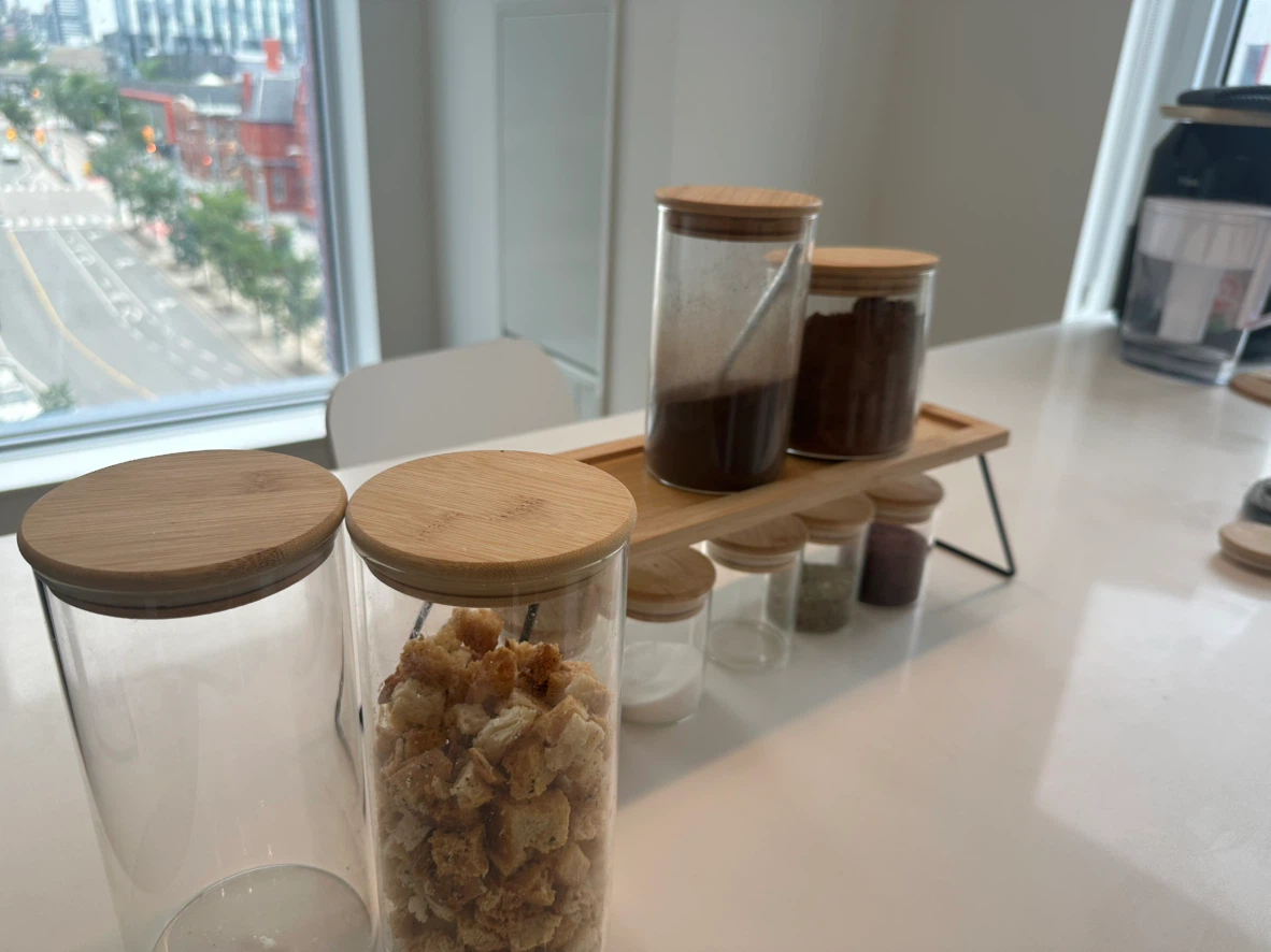 Glass Spice Jars with Bamboo Lids - photo 2