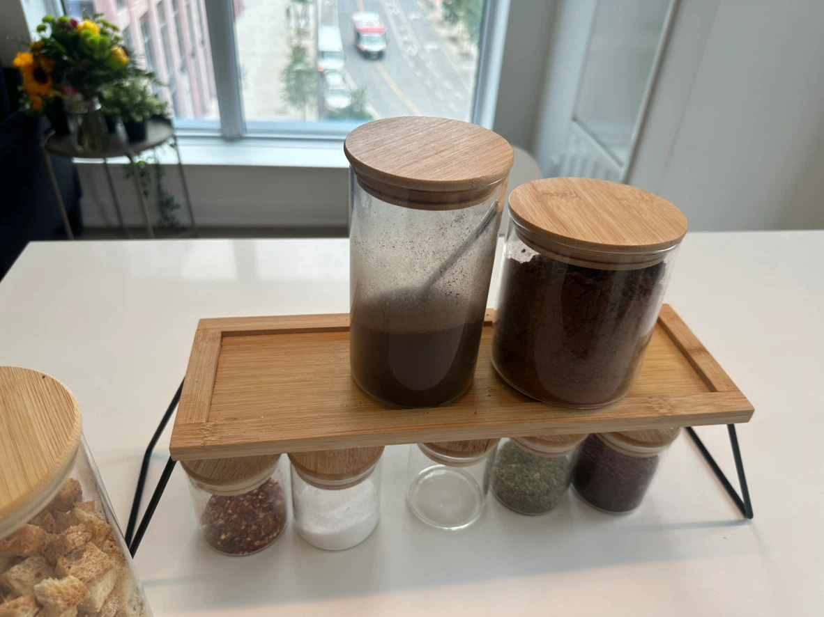 Glass Spice Jars with Bamboo Lids - photo 4