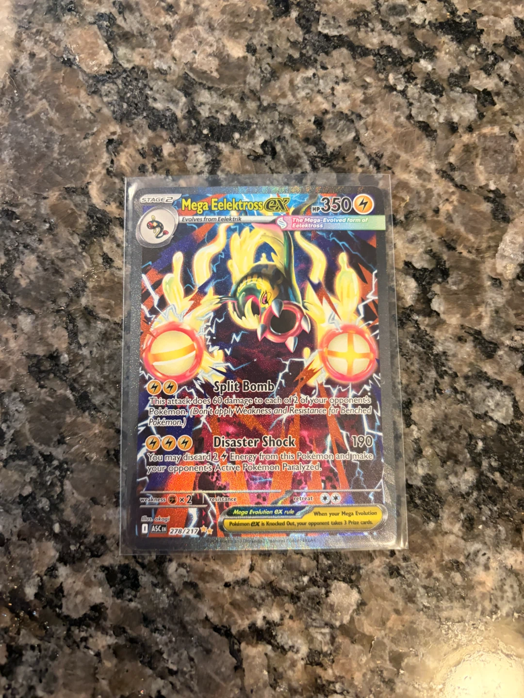 Pokemon TCG Mega Eelektross SIR EX Card