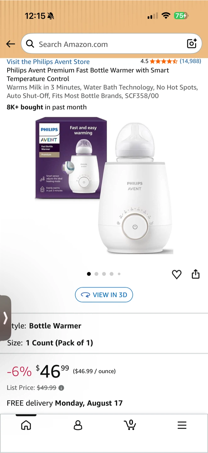Philips Avent Fast Baby Bottle Warmer