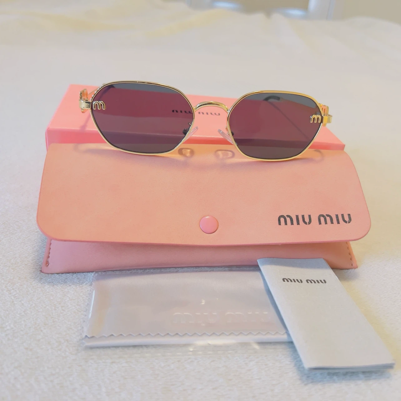 Miu Miu Sunglasses with Case and Box