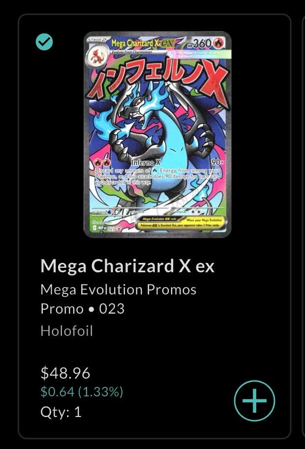 Mega Charizard X EX Pokémon Card - Promo 023 Holofoil - photo 3