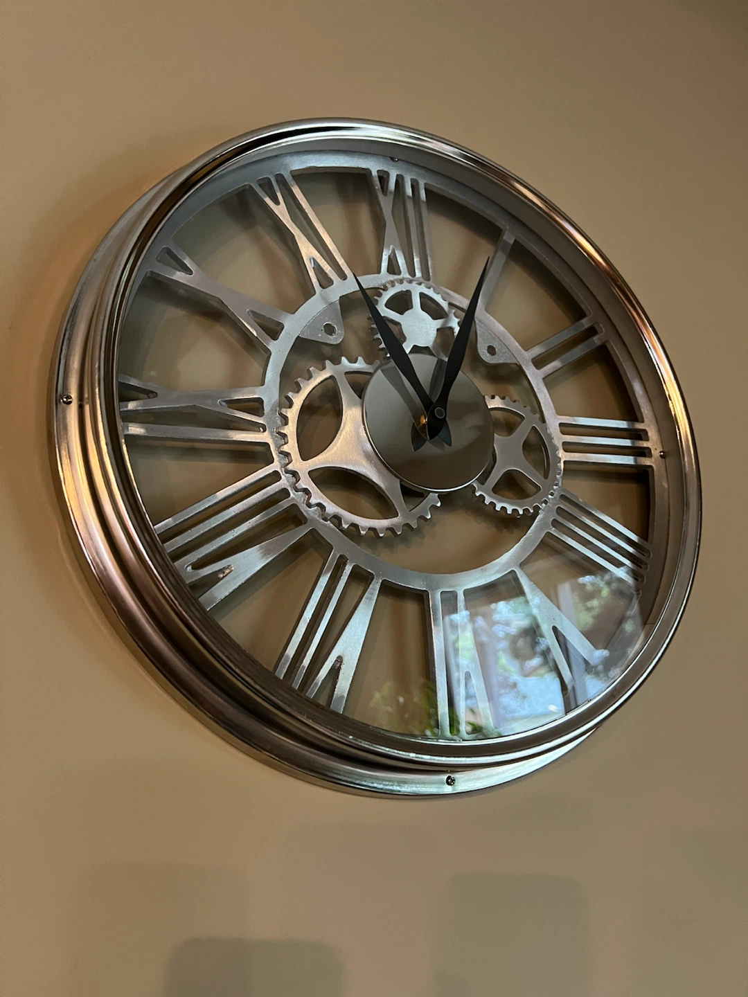 Industrial Steampunk Wall Clock - photo 3
