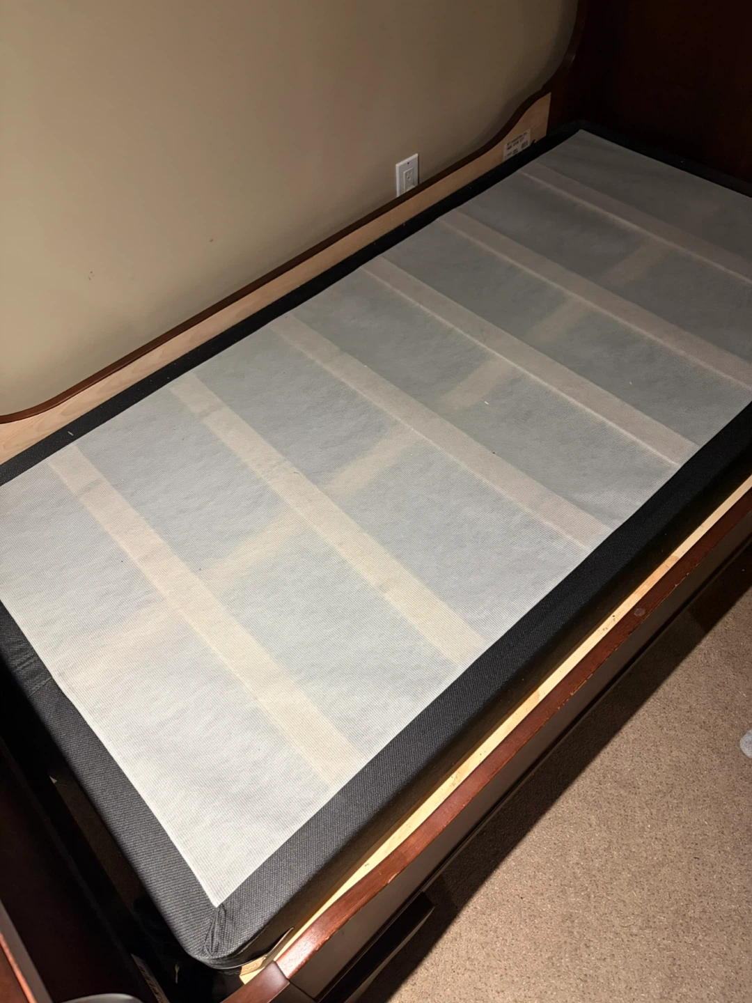 Sleigh Bed Frame with Plywood Support - photo 2
