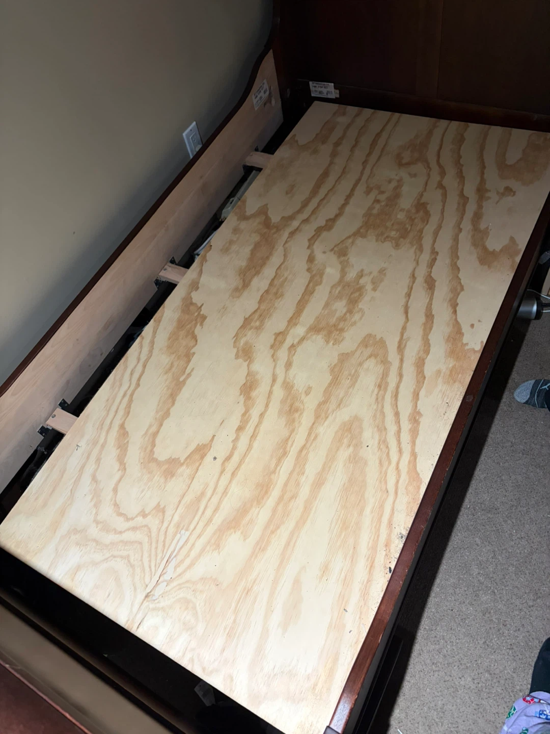 Sleigh Bed Frame with Plywood Support - photo 3