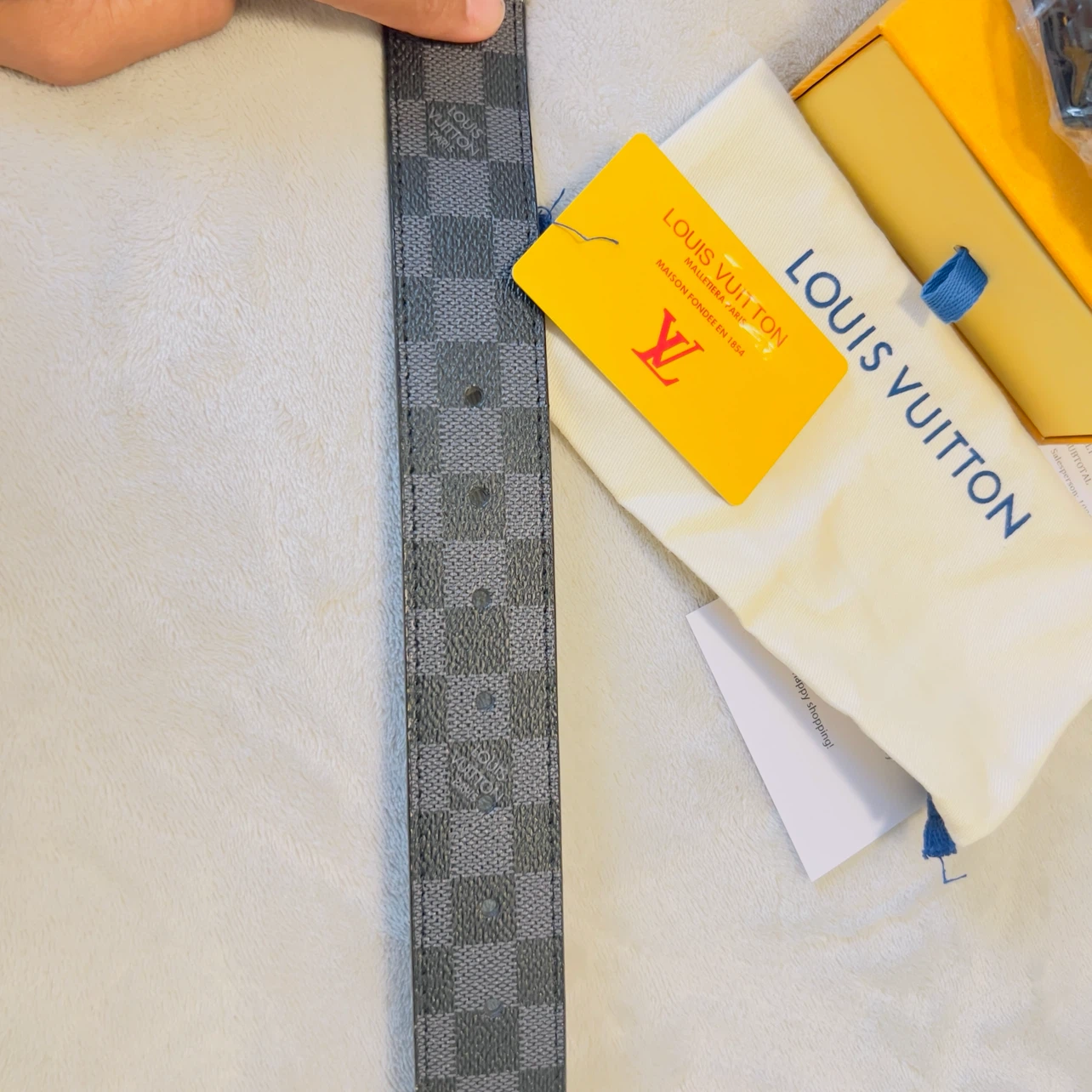 Louis Vuitton Damier Graphite Belt - photo 3