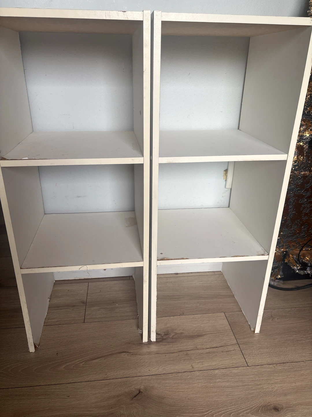 White Cube Shelving Unit (2 Side-by-Side)