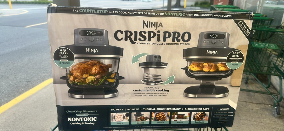 Ninja CrispiPRO Countertop Glass Cooking System