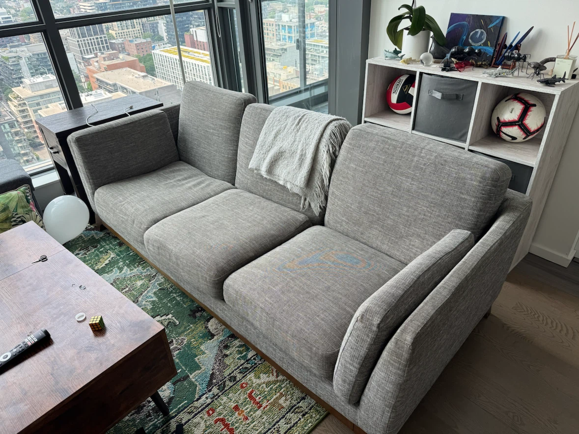 FREE 3 seater article couch grey