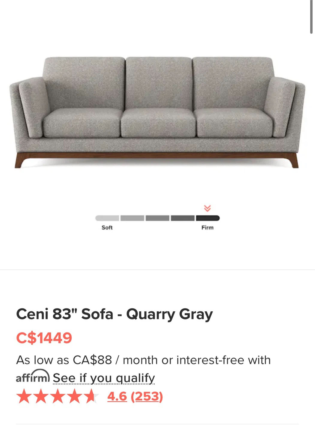 FREE 3 seater article couch grey - photo 3