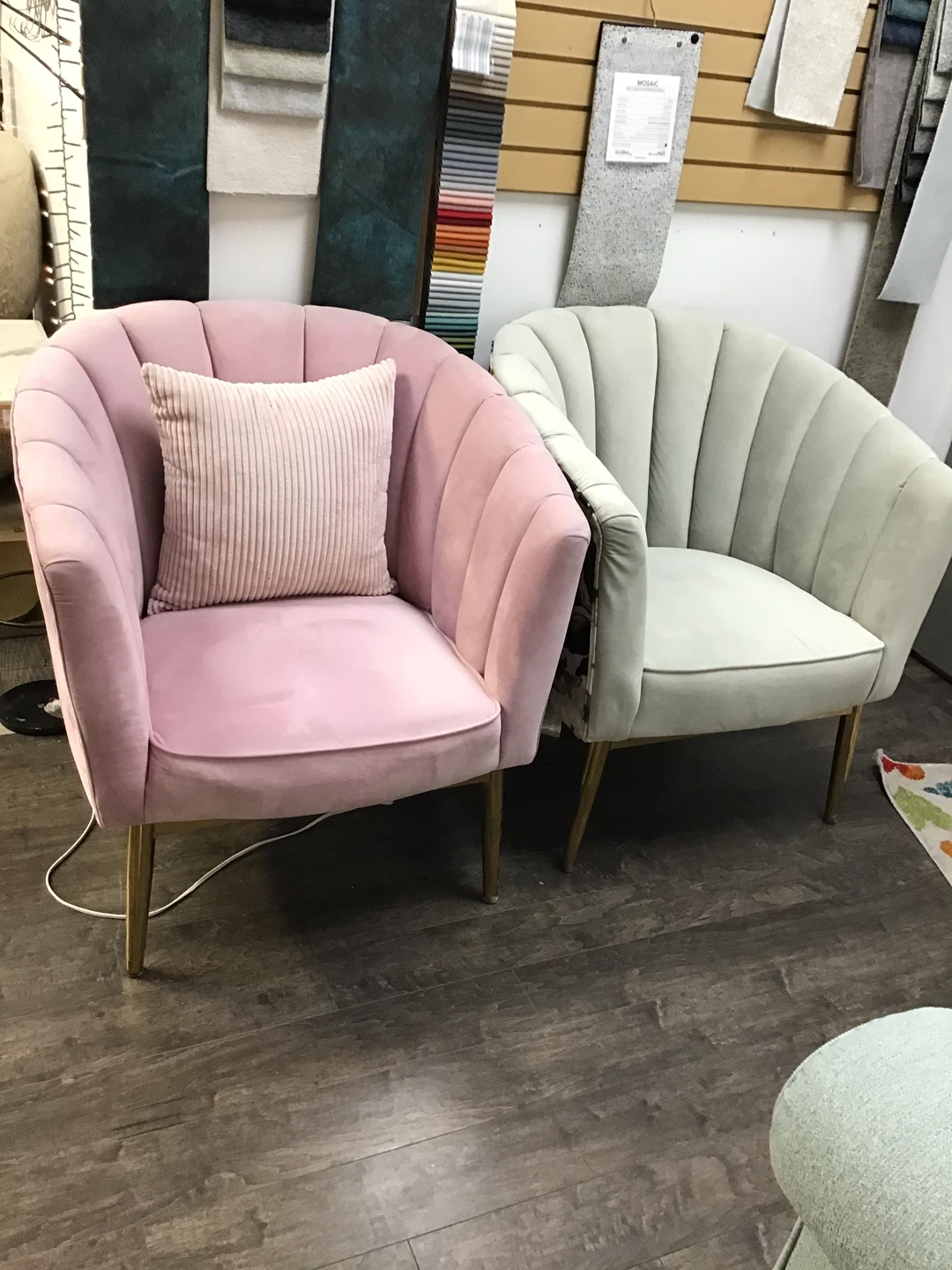 Velvet Accent Chair
