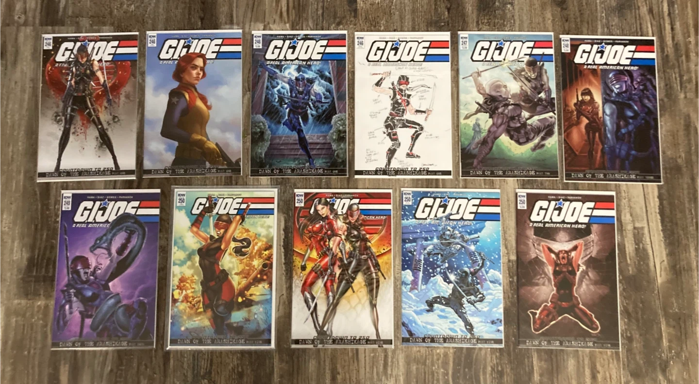 G.I. Joe Comic Book lot Dawn of the Arashikage issues 1-5