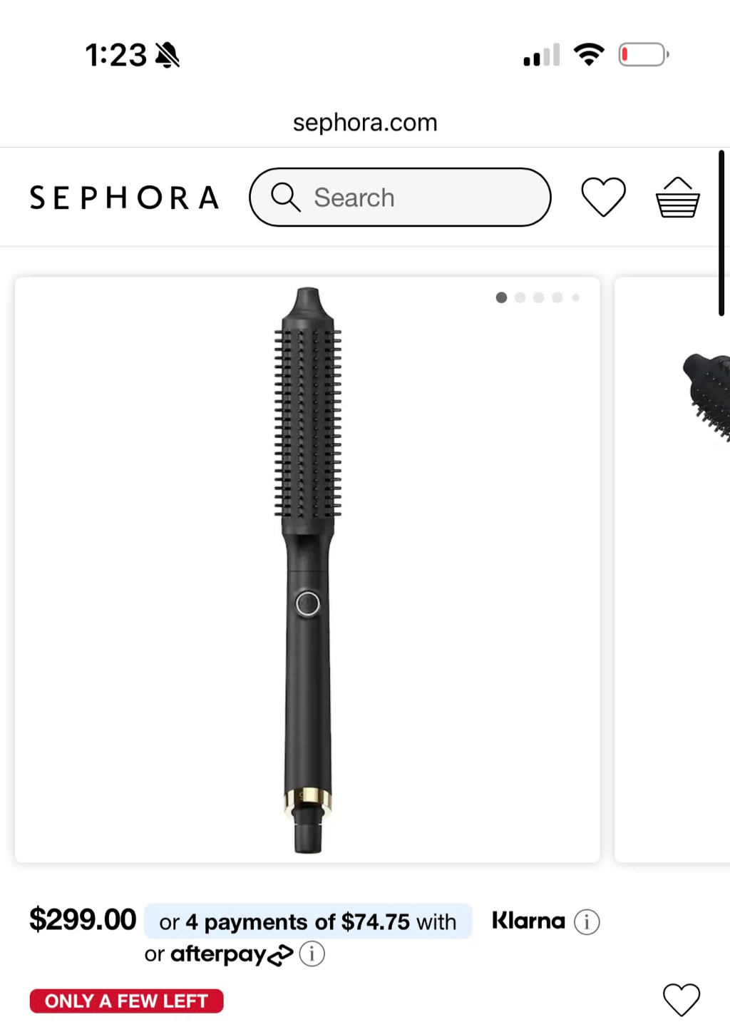 GHD rise heated brush