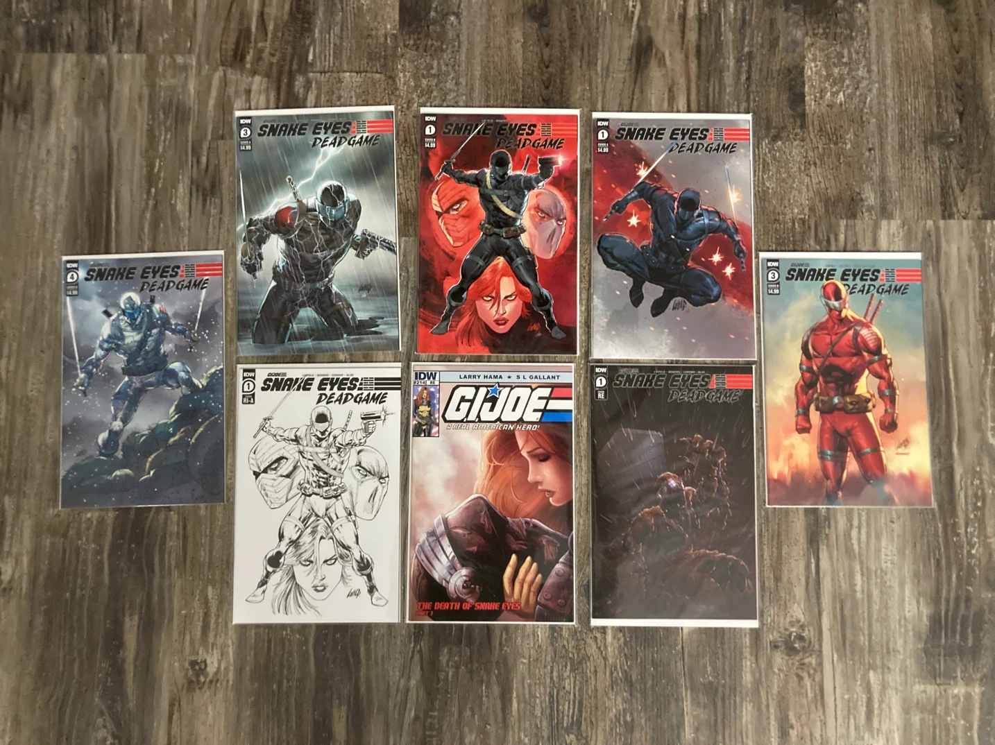 G.I. Joe Snake Eyes Deadgame Comic book set