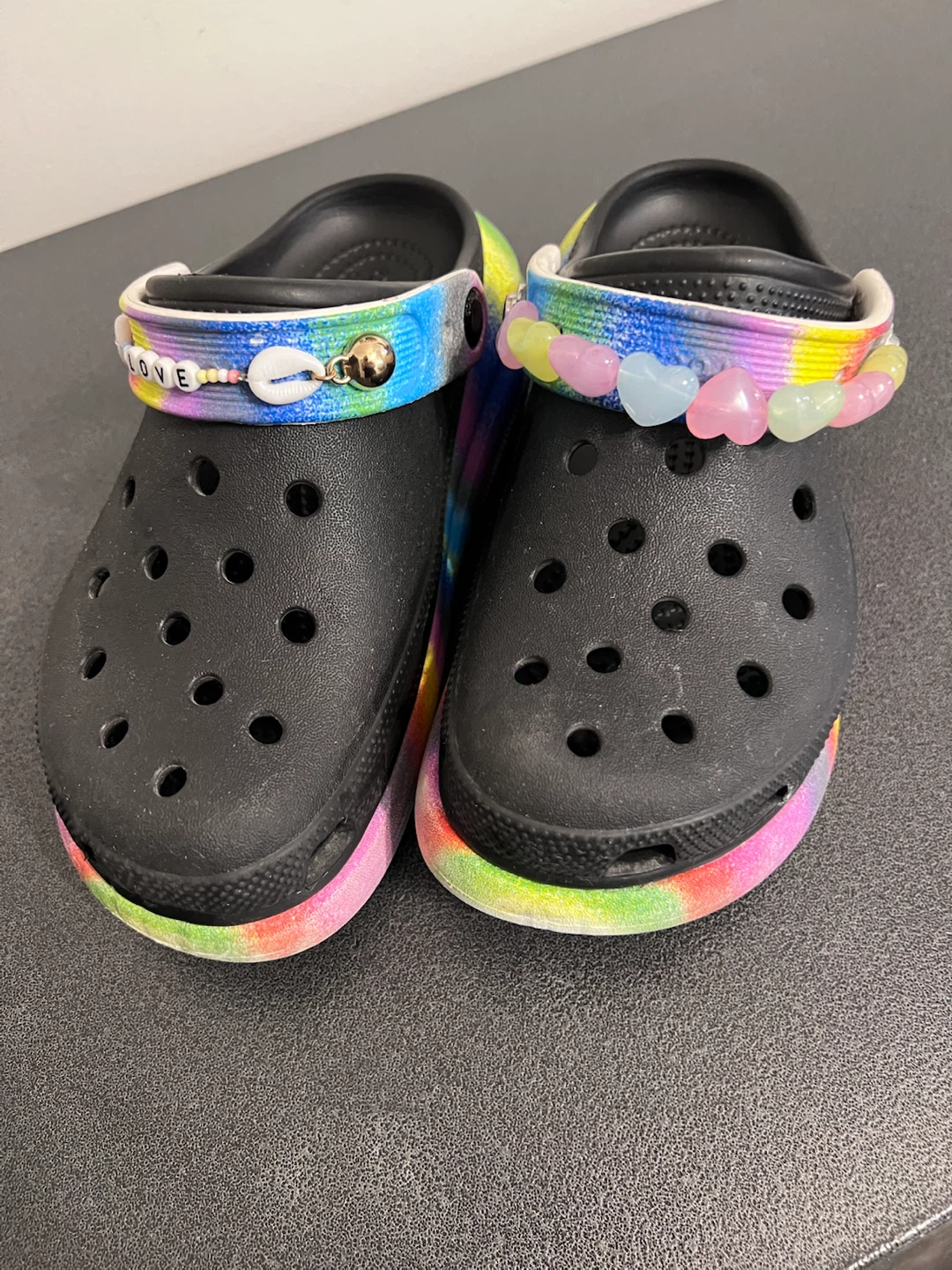RARE Crocs Classic Crush Clog “Spray Dye” –W6/M4/J4 - photo 2