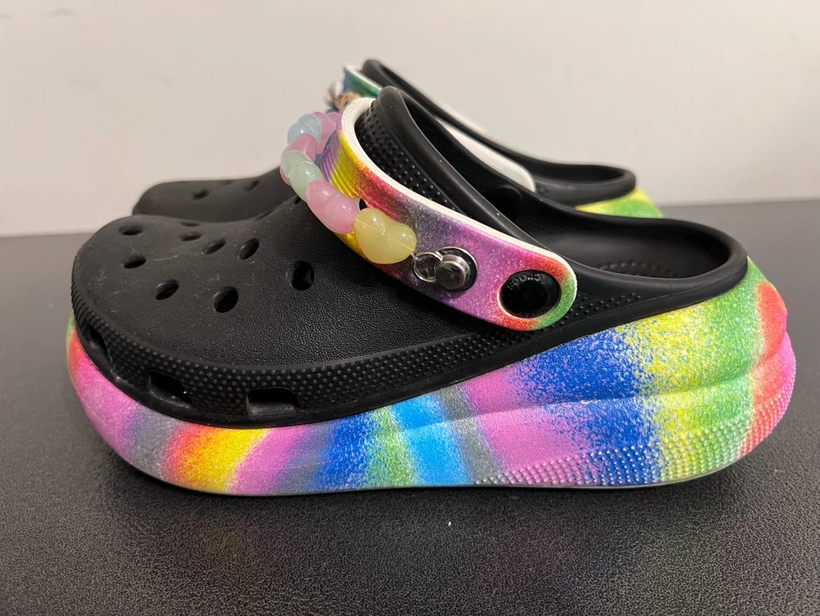 RARE Crocs Classic Crush Clog “Spray Dye” –W6/M4/J4 - photo 3