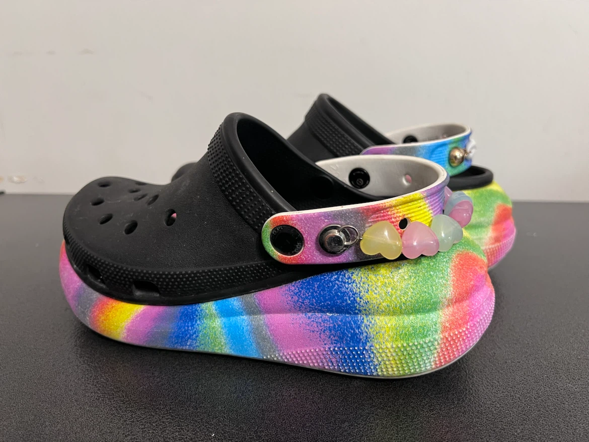 RARE Crocs Classic Crush Clog “Spray Dye” –W6/M4/J4 - photo 5