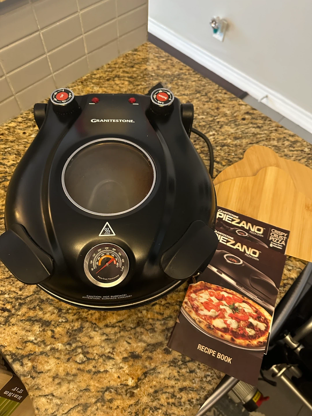 Piezano Granite Stone Pizza Oven with 2 Paddles - photo 2