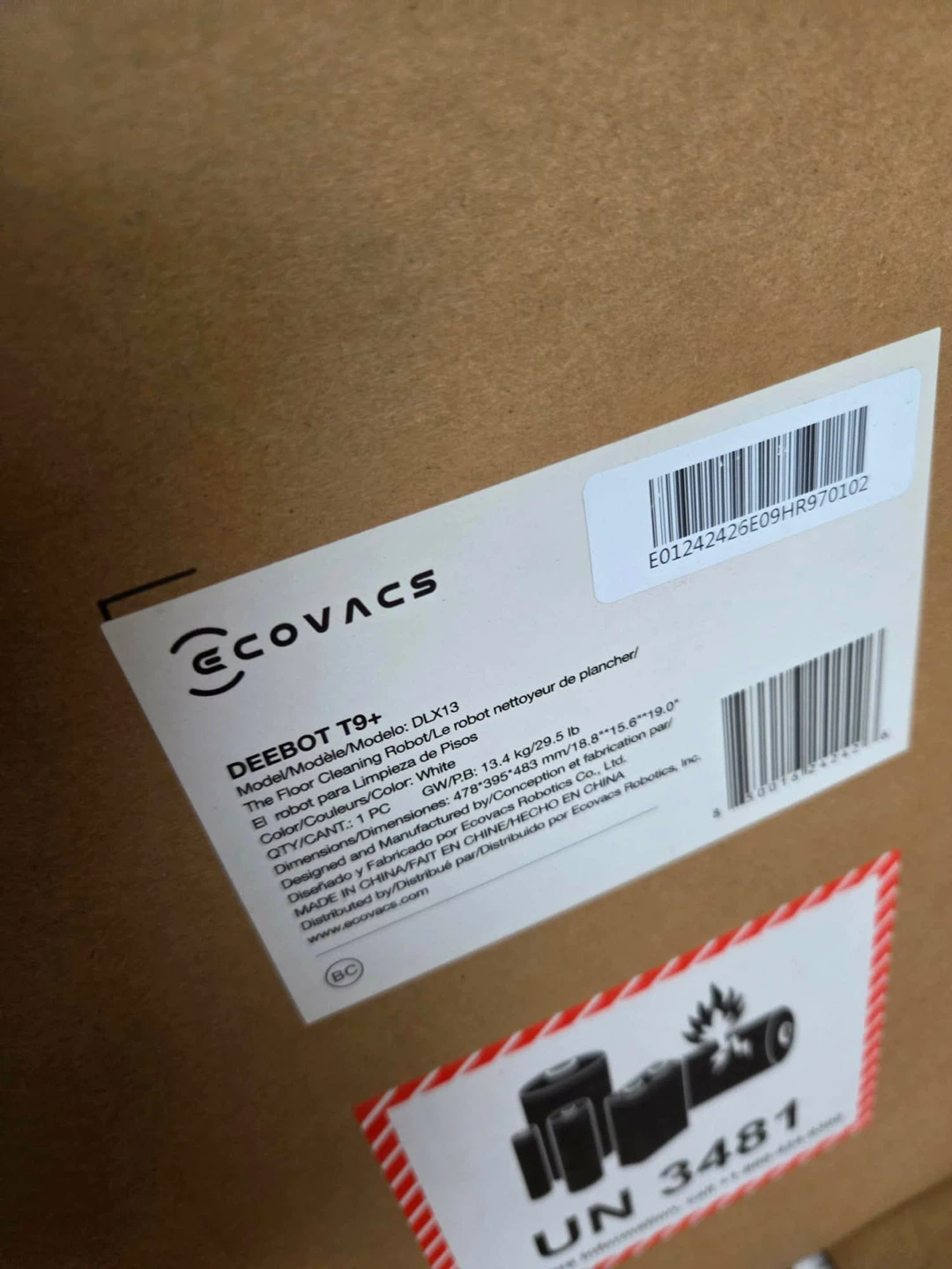 ECOVACS DEEBOT T9+ DLX13 Robot Vacuum