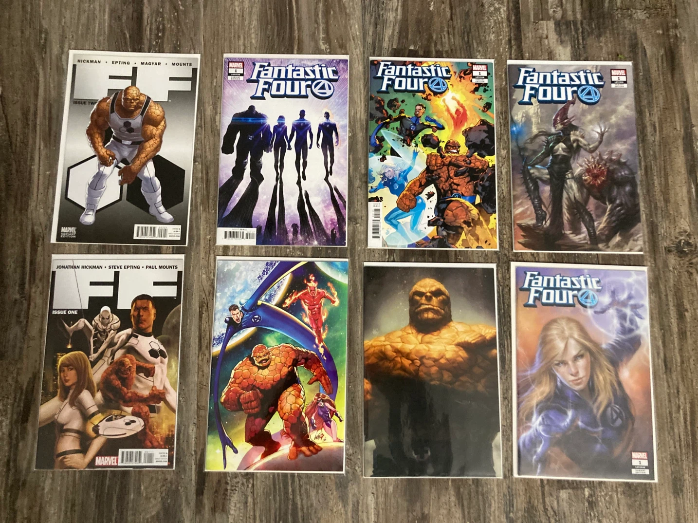 Fantastic Four Comic Book Lot of 8 Virgin Variants