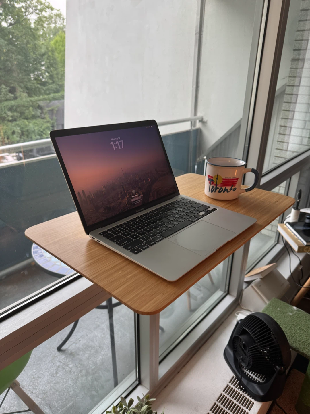 NOT A DESK Bamboo Floating Window Desk (Large) - Like New
