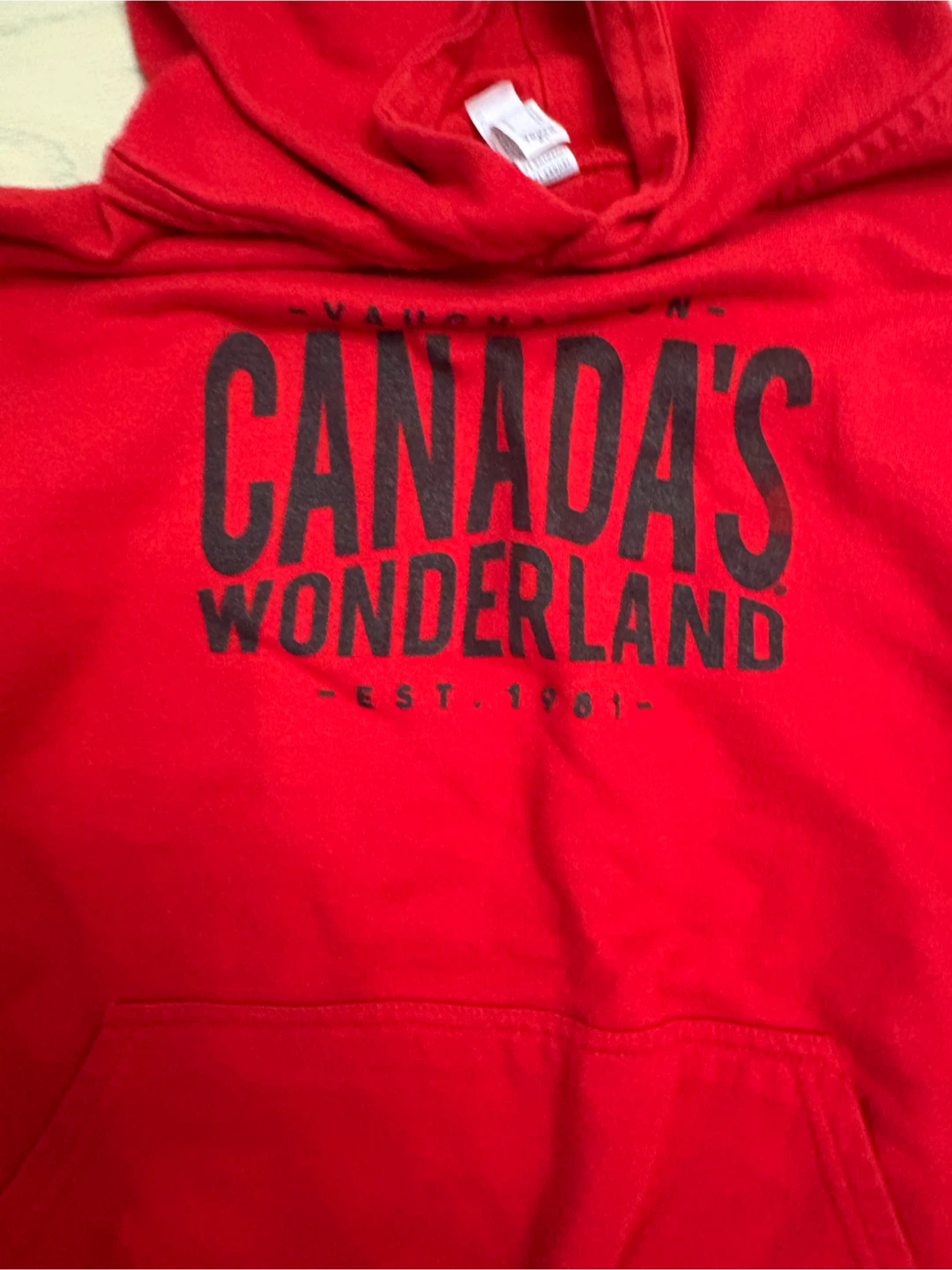 Canada's Wonderland Red Youth Hoodie - photo 2
