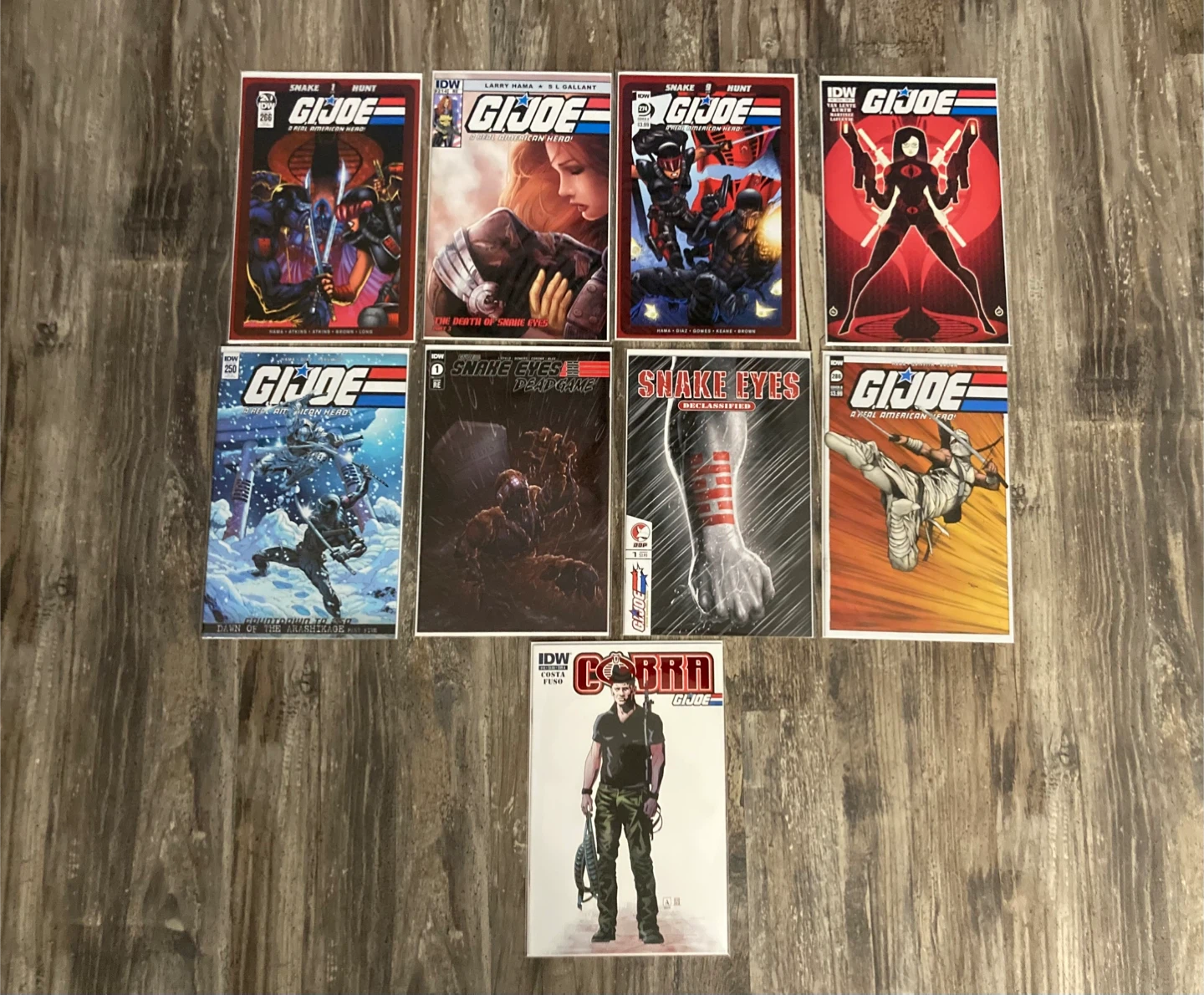 G.I. Joe & Snake Eyes Comic book Lot (9 Issues)