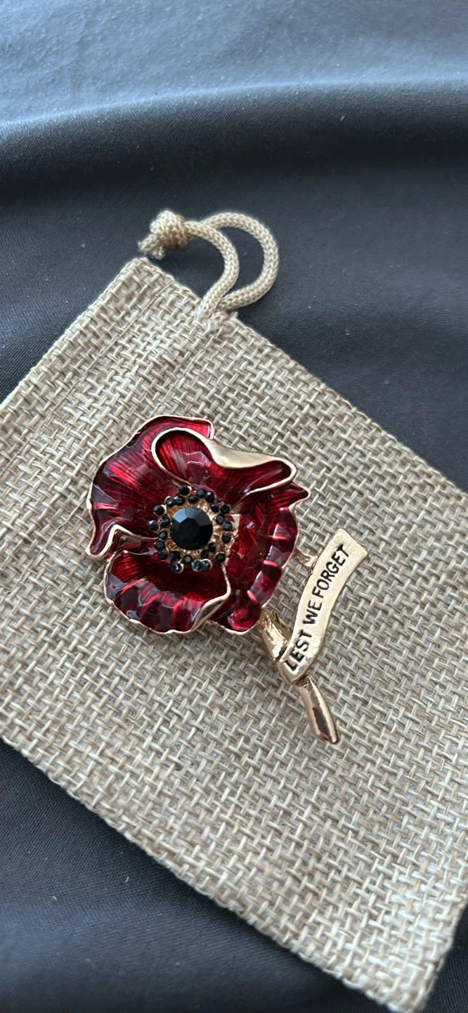 Veteran Remembrance Day Poppy Brooch - photo 2