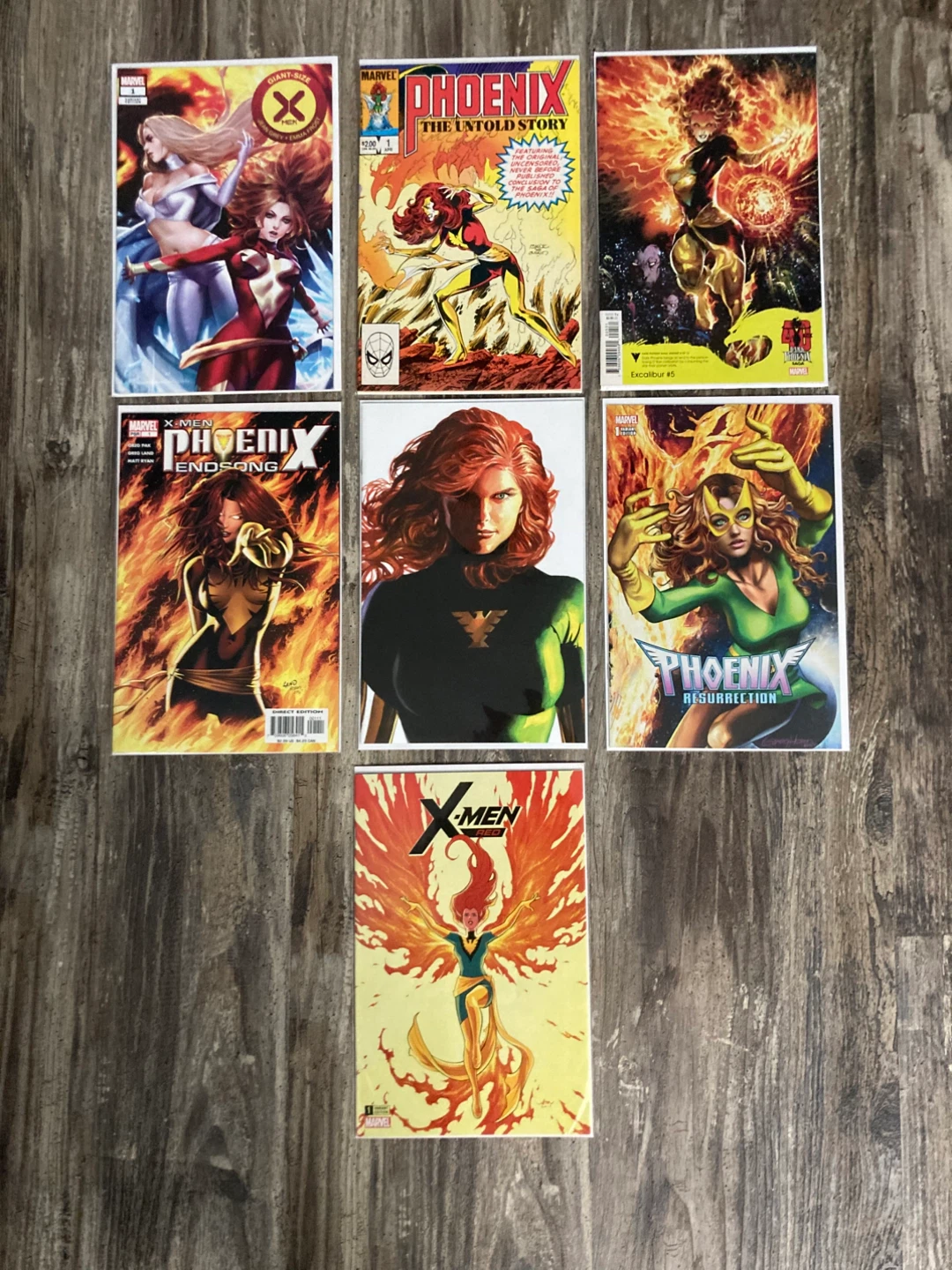 Marvel Phoenix & X-Men Comic book Lot of 7 Variant