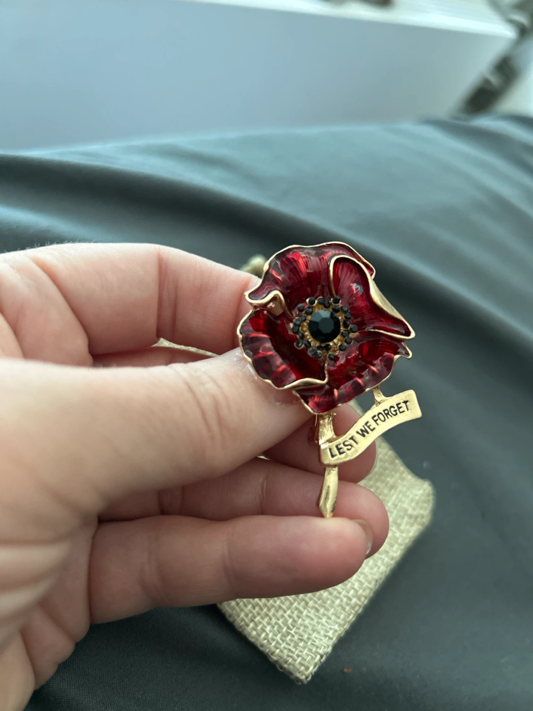 Veteran Remembrance Day Poppy Brooch - photo 4
