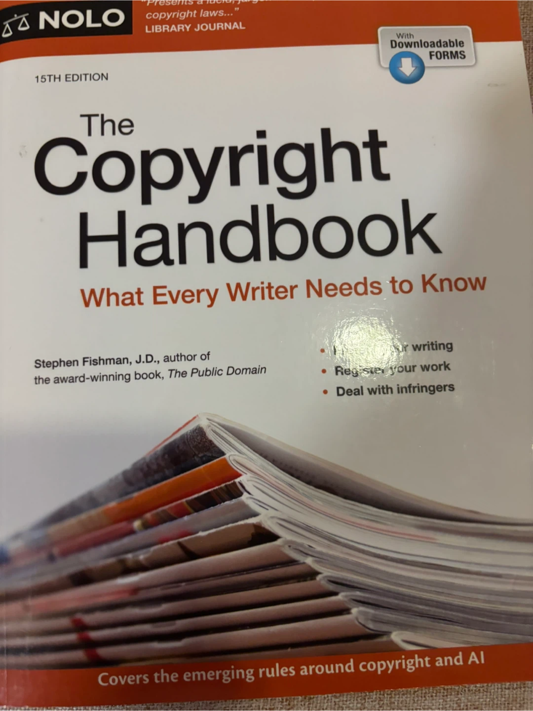 The Copyright Handbook 15th Edition