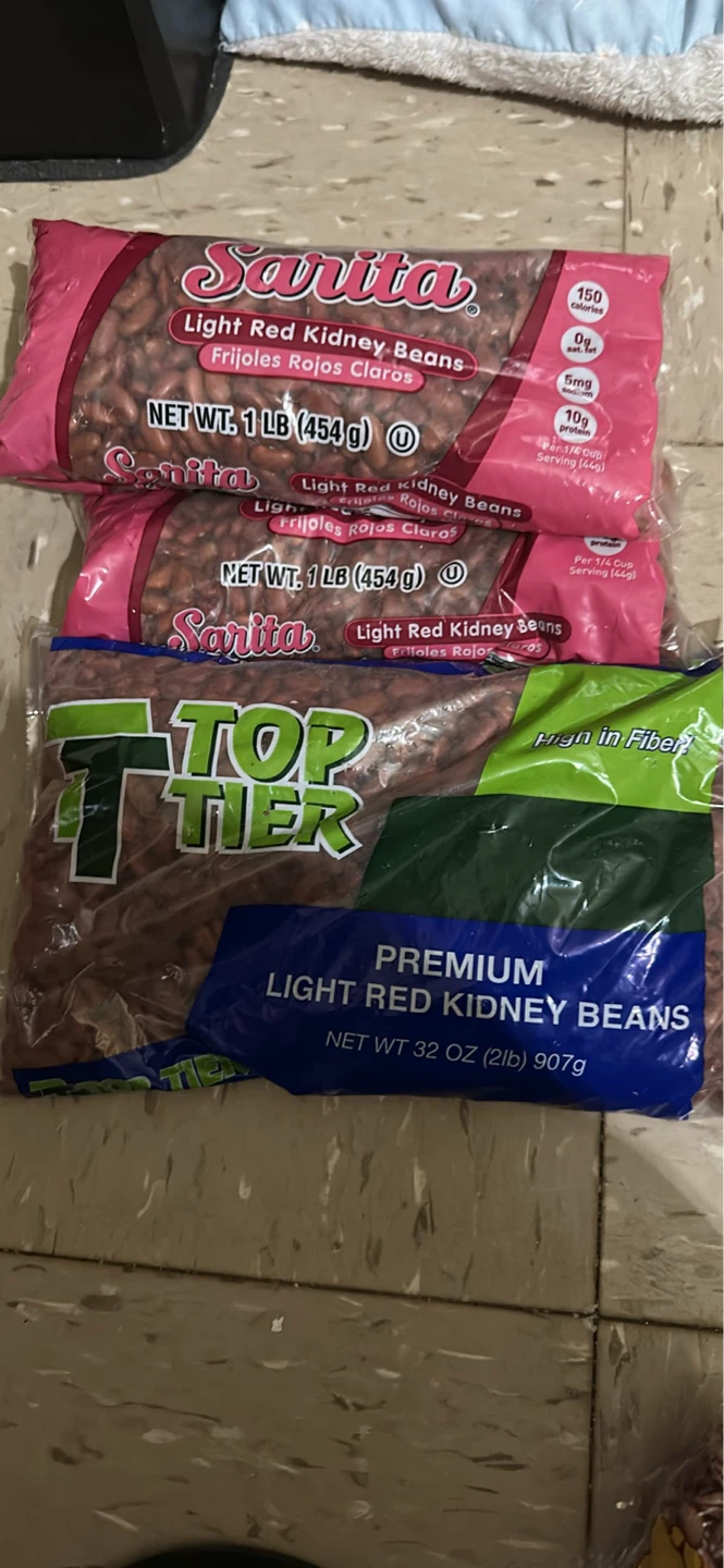Sarita & Top Tier Light Red Kidney Beans