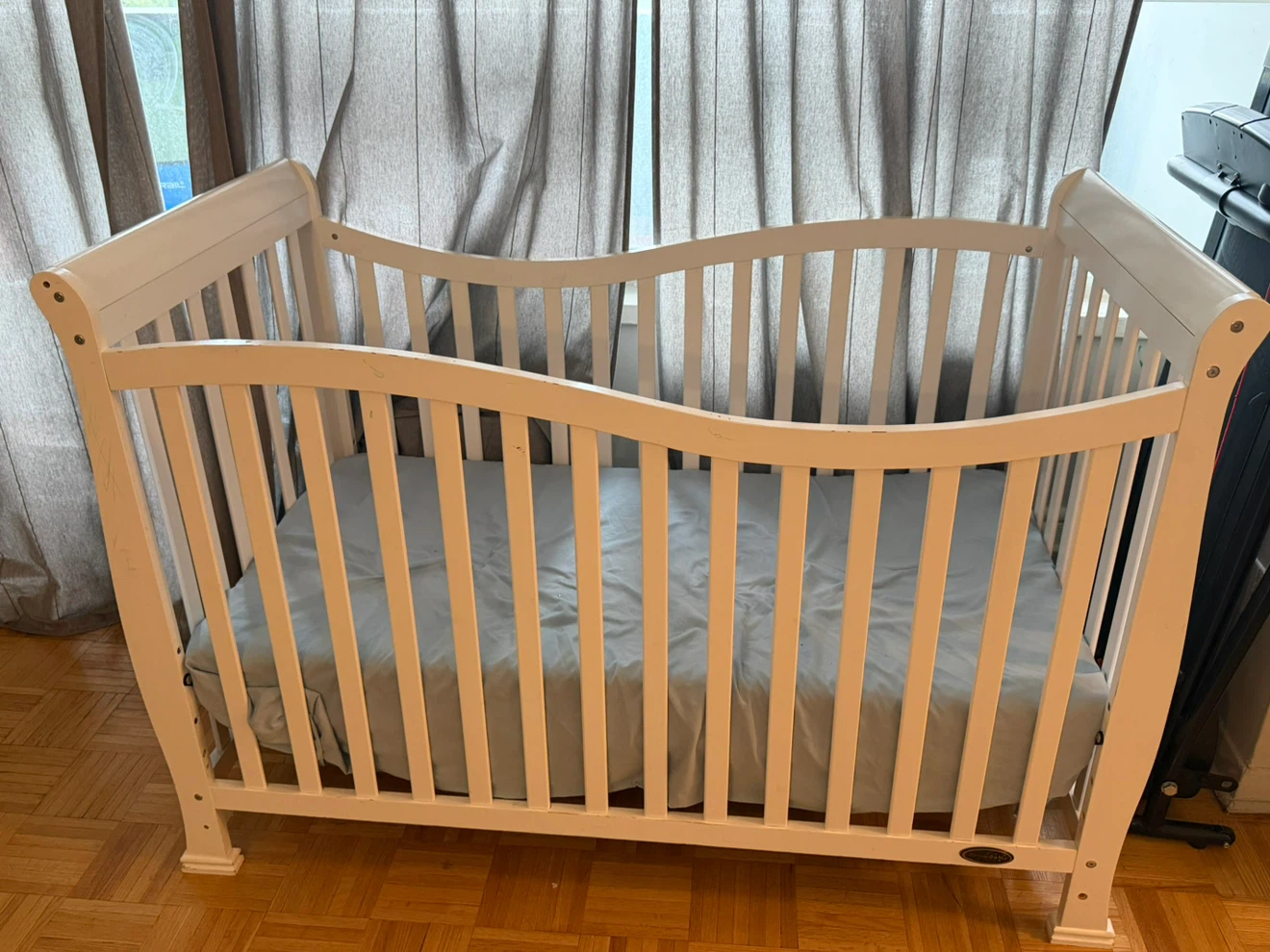 Baby Crib + Mattress – $100