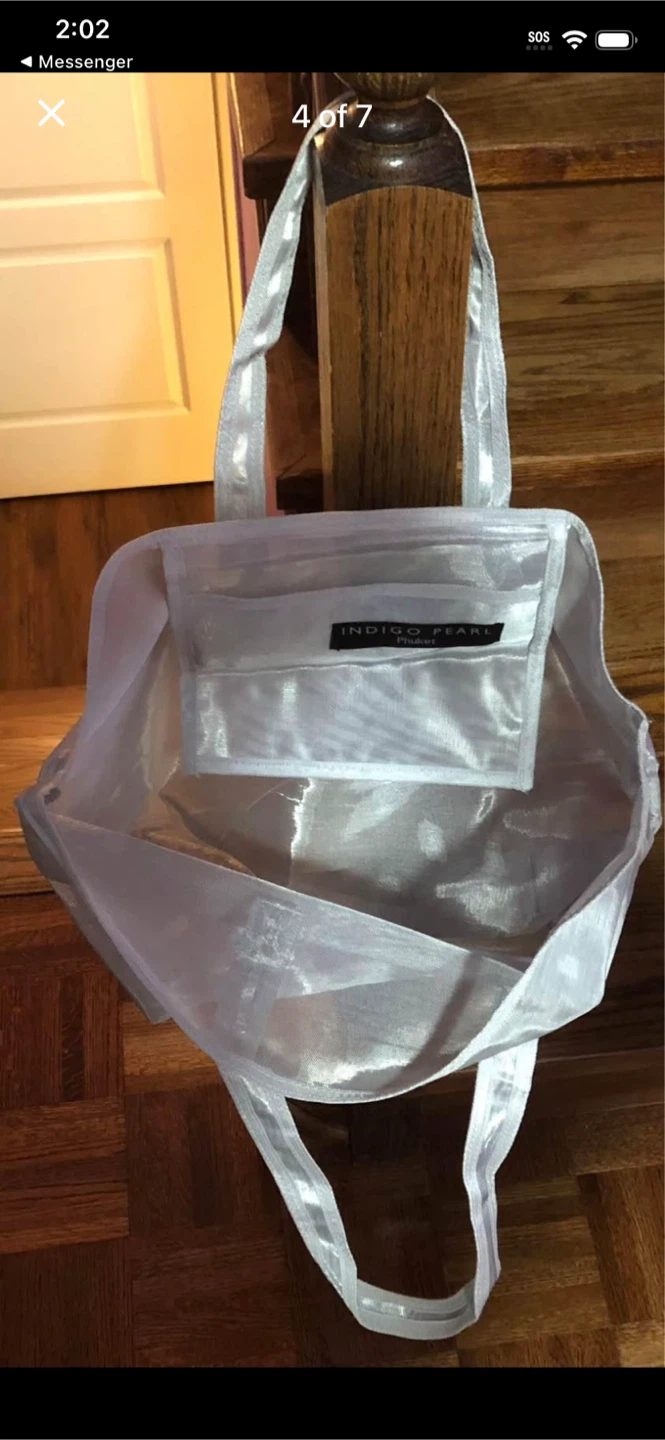 Indigo Pearls Tote Bag - photo 4