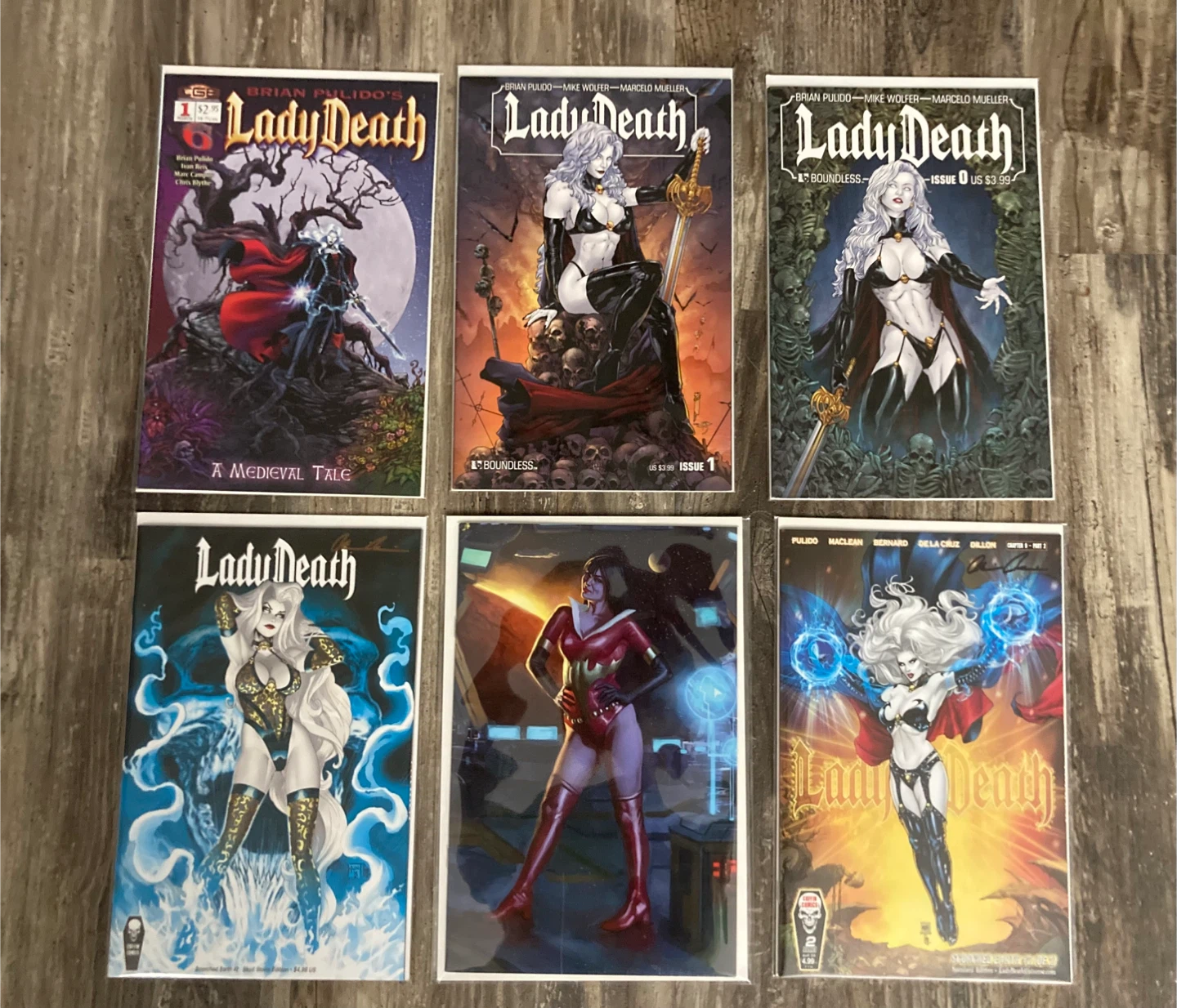 Lady Death Comic books Signed Certificate of Authenticity