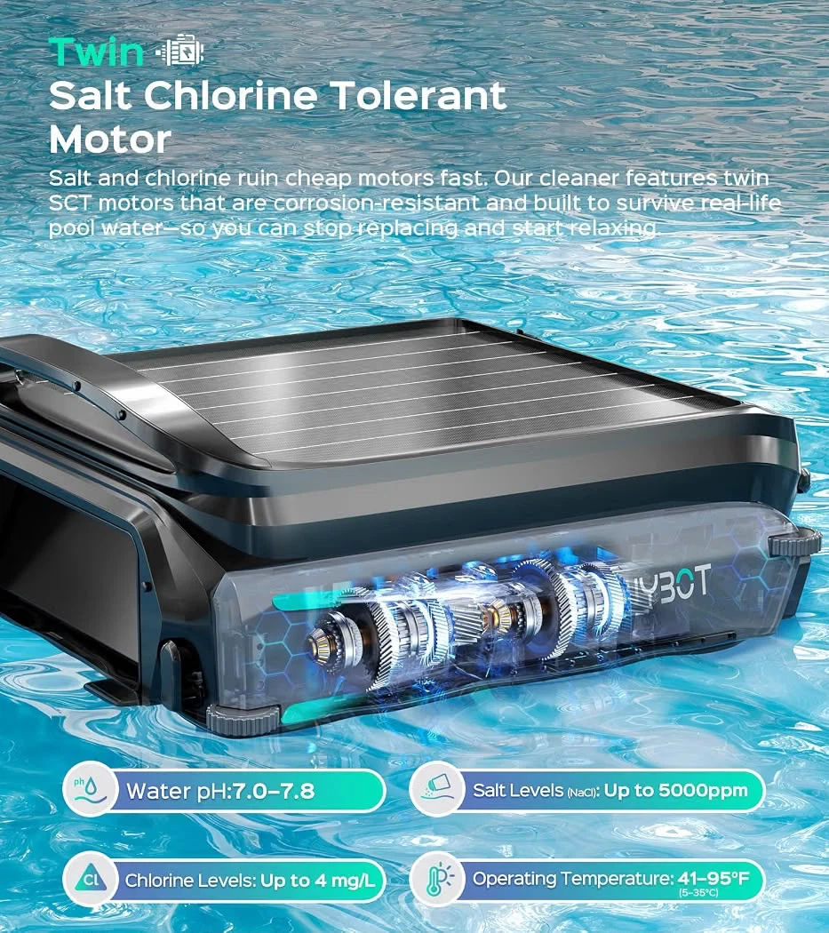 WYBOT F1 Solar Powered Robotic Pool Skimmer - photo 4