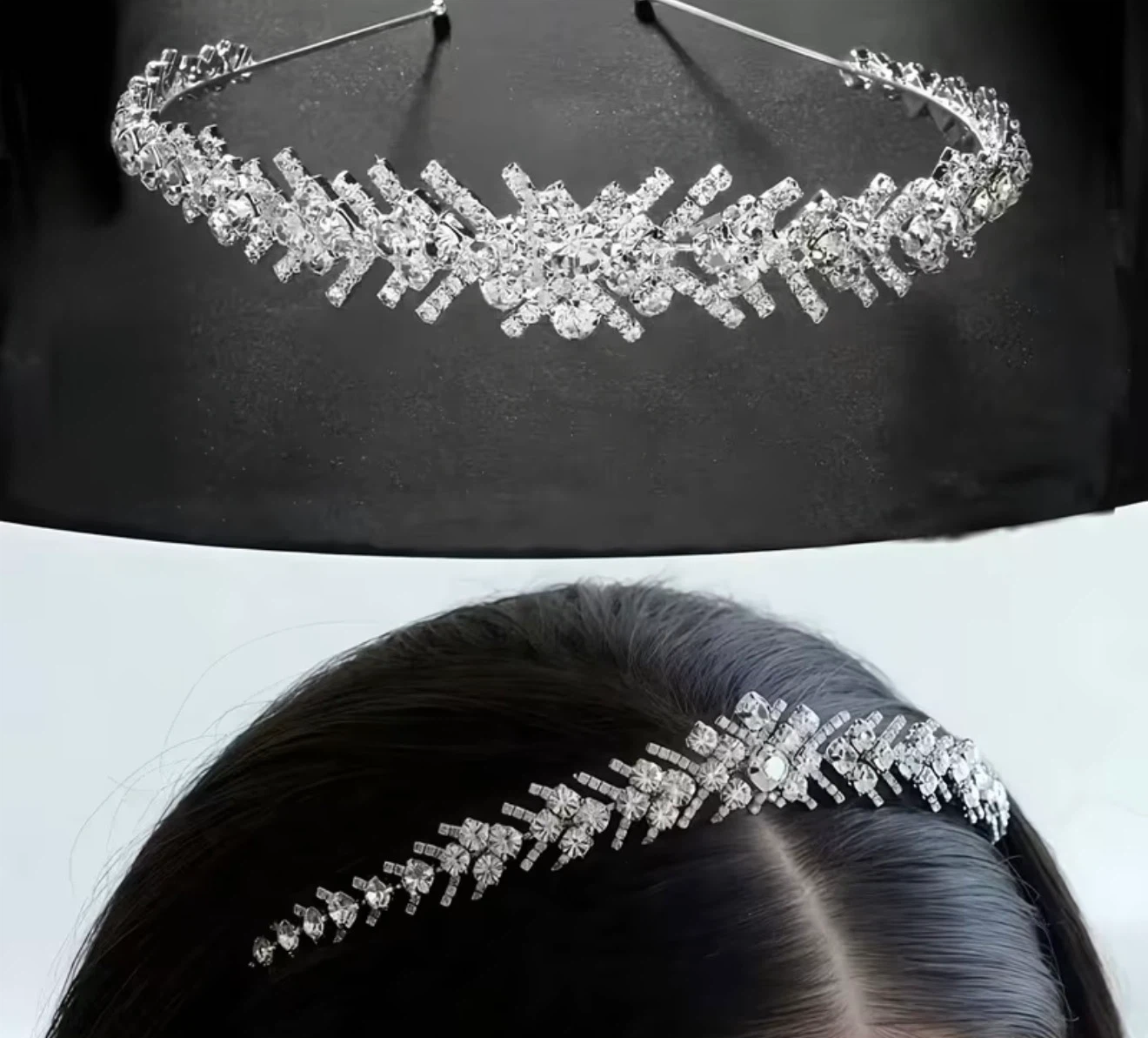 Sparkly Rhinestone Tiara crown Headband - photo 2