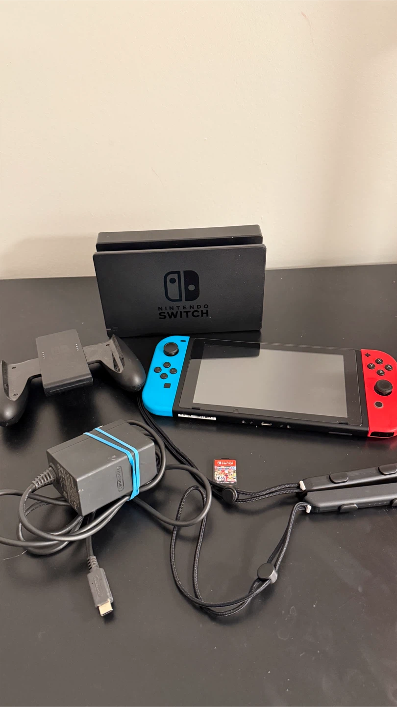 Nintendo Switch Console V2 (Neon Red/Blue Joy-Cons)