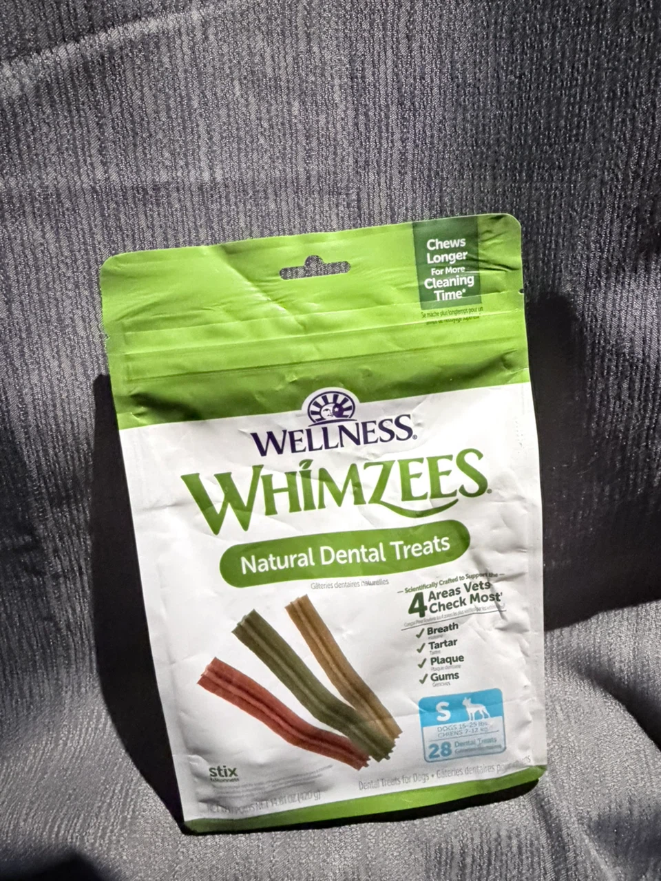 Wellness WHIMZEES Natural Dental Treats for Dogs, Small Size