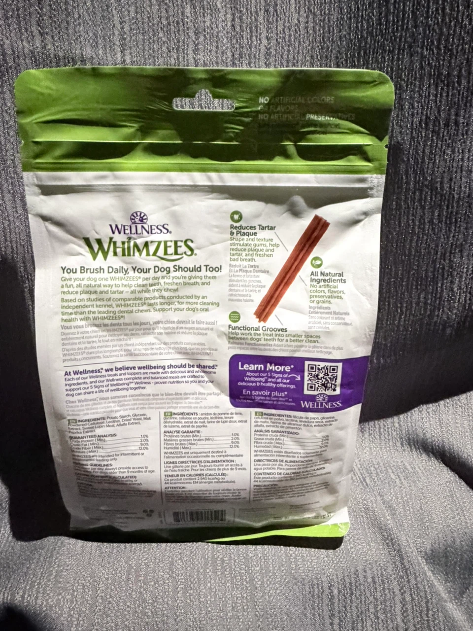 Wellness WHIMZEES Natural Dental Treats for Dogs, Small Size - photo 2
