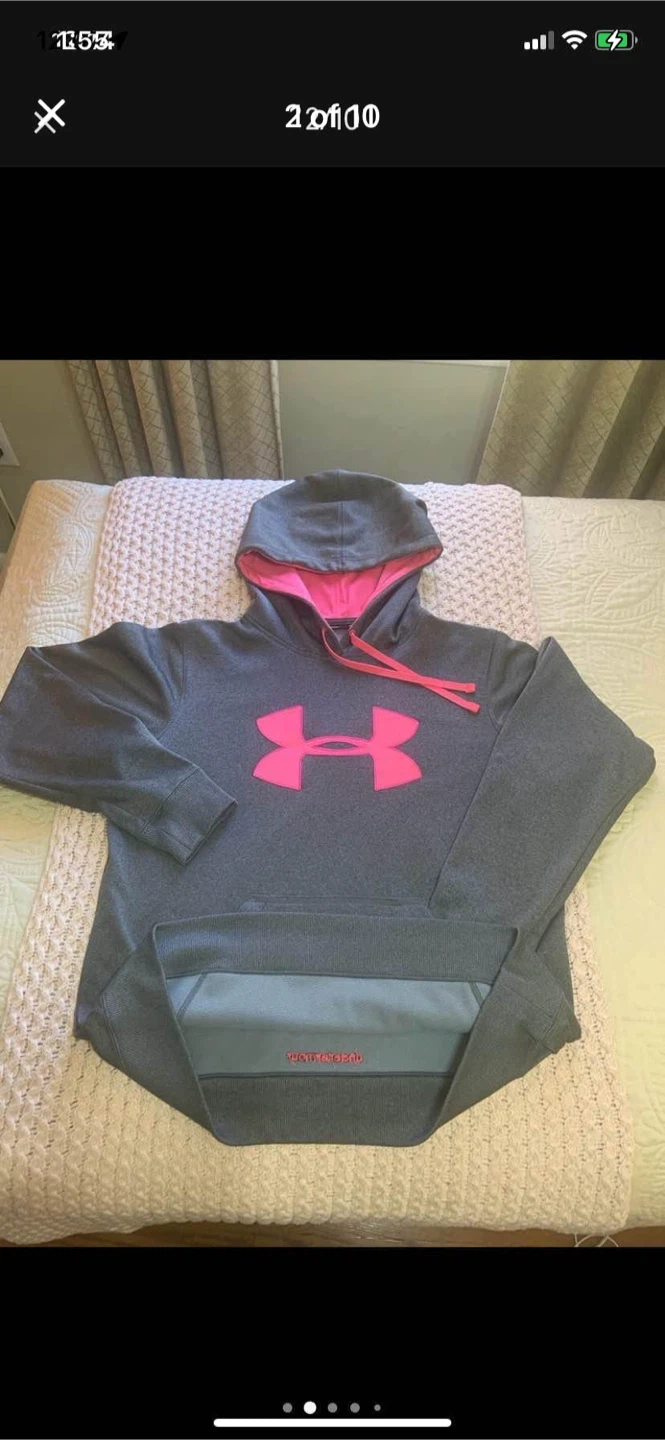 Under Armour Grey Pink Hoodie - photo 2