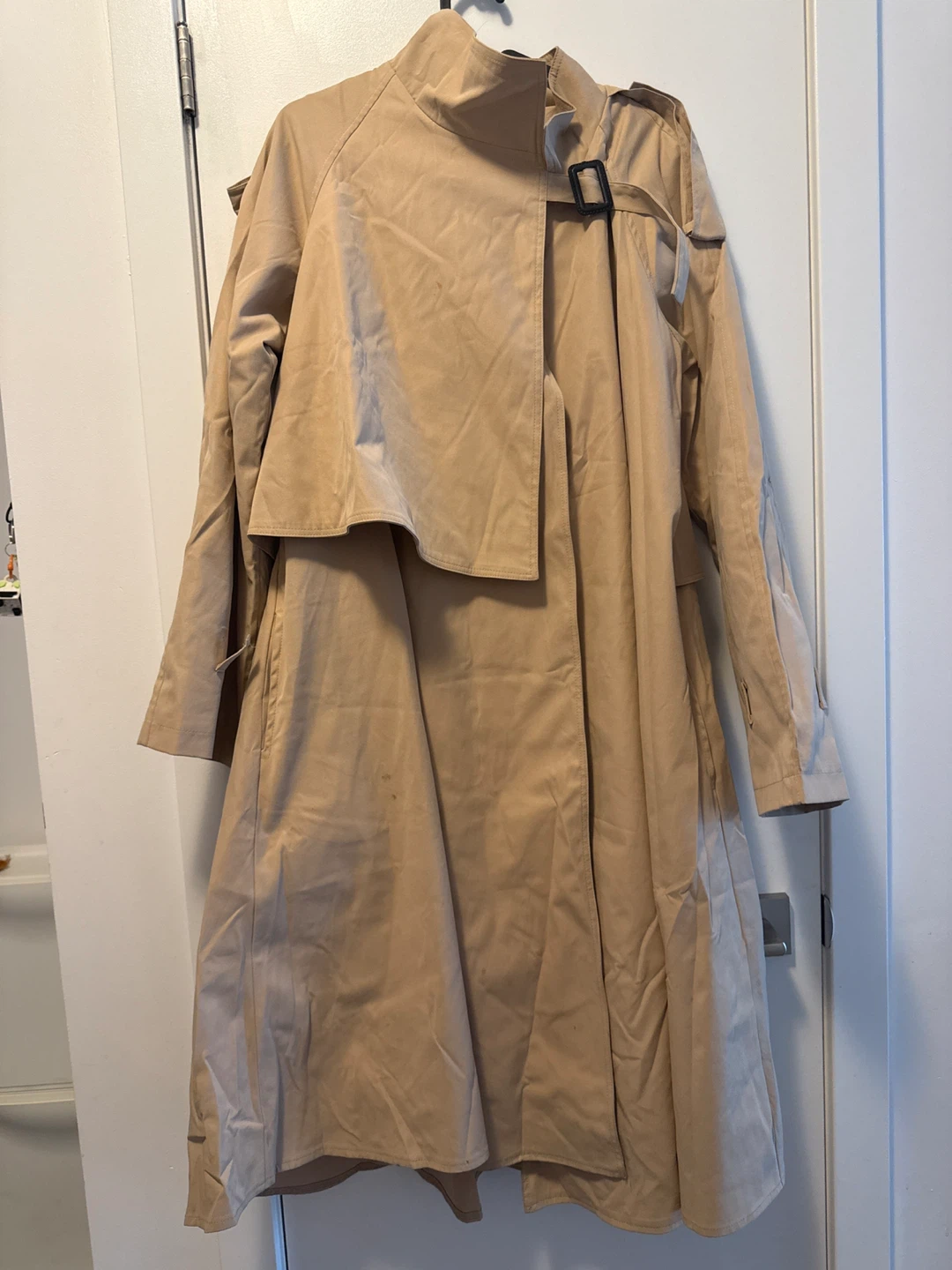 Beige Rain Trench Coat