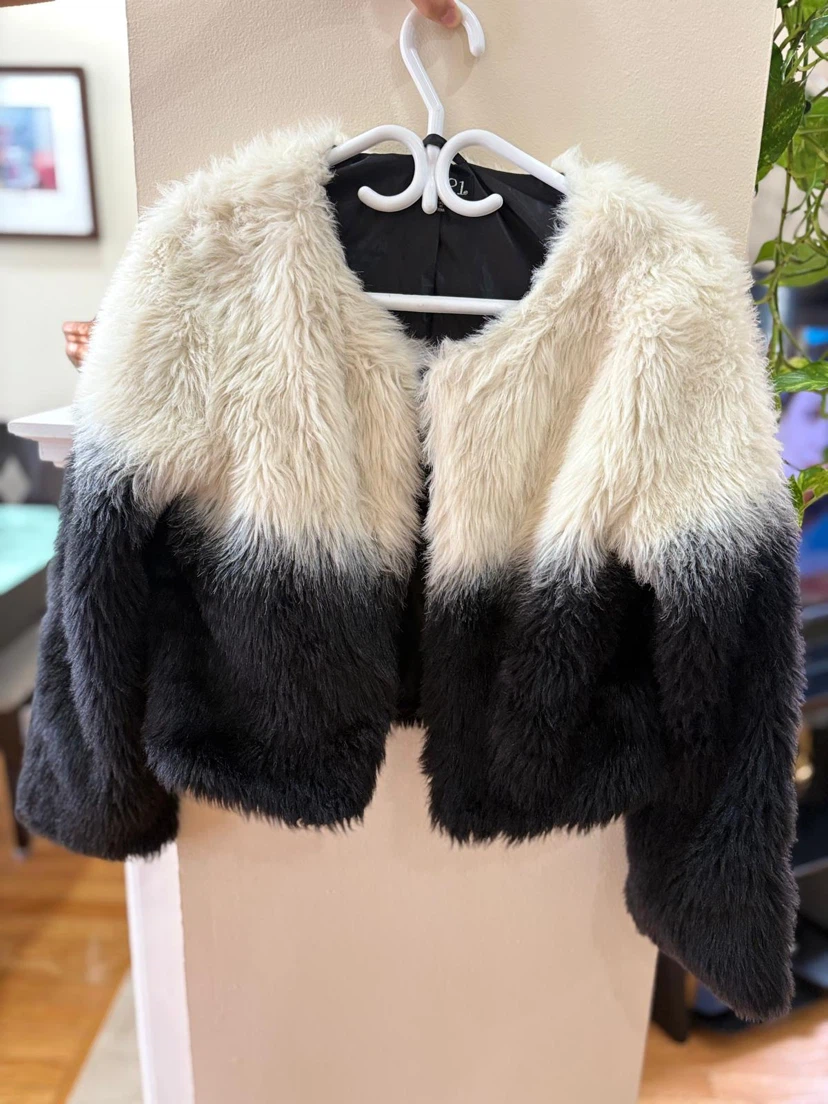 Faux Fur Dip-Dye Jacket