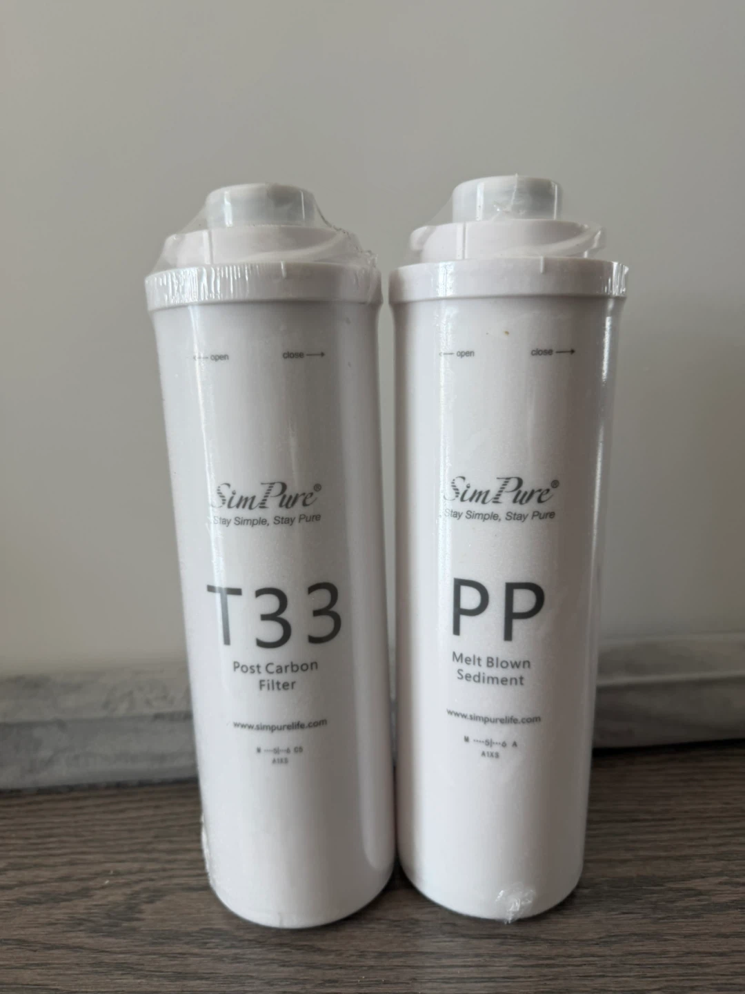 SimPure T33 Post Carbon Filter & PP Melt Blown Sediment Filter