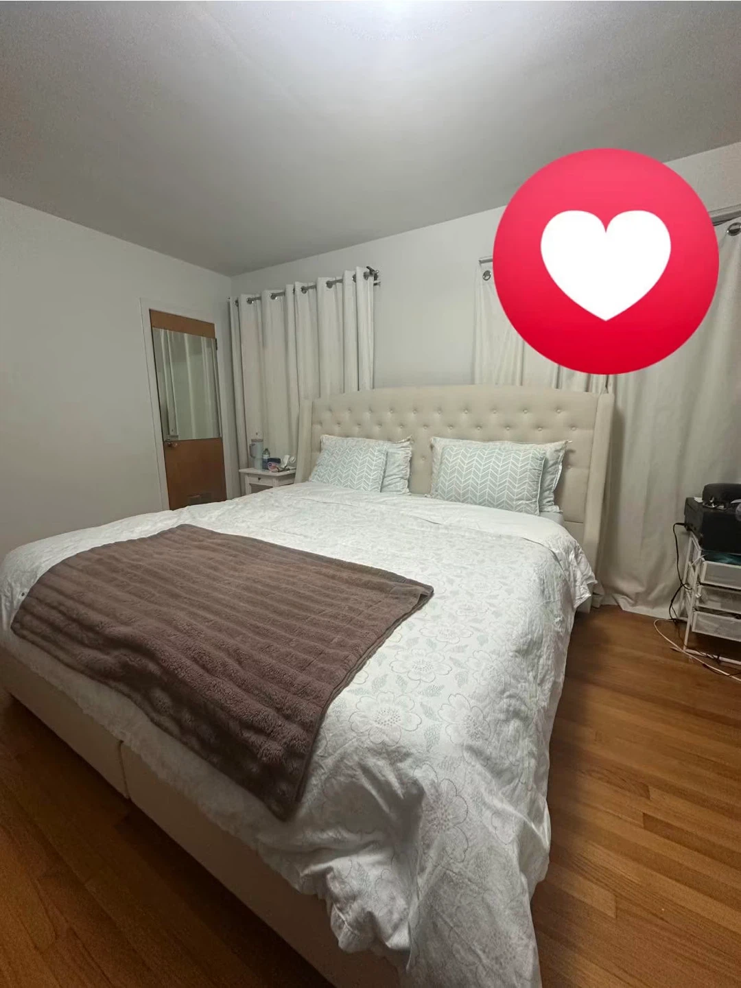 King bedframe and king endy mattress