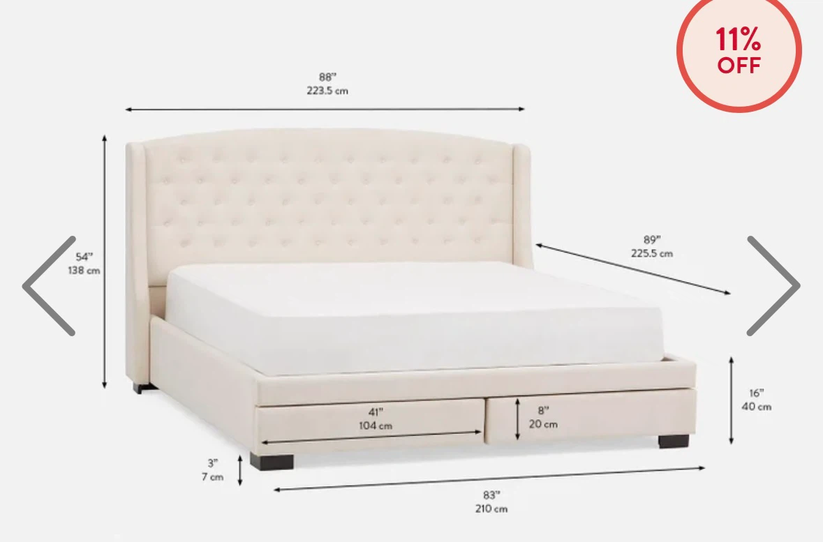 King bedframe and king endy mattress - photo 2